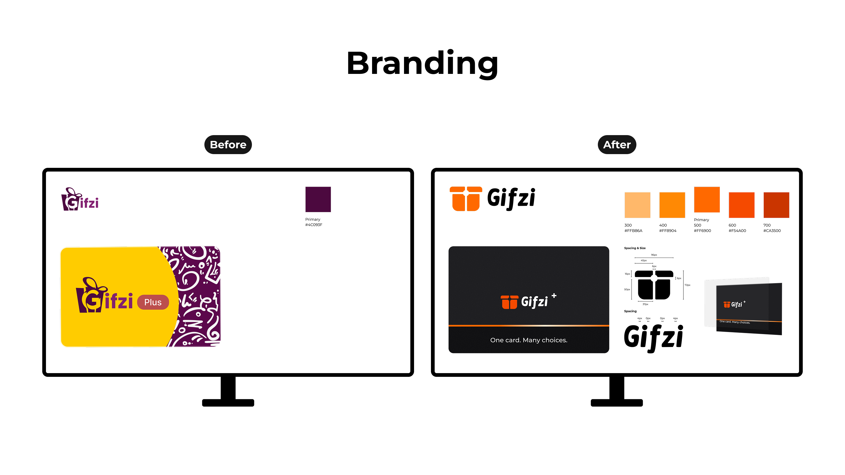 Gifzi Branding Before & After